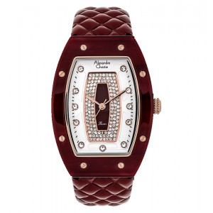 Alexandre Christie AC 2729 Rosegold Maroon Leather LHLRGSLDR